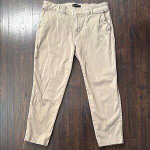 Banana Republic Tan Chinos Classic Cotton-Blend